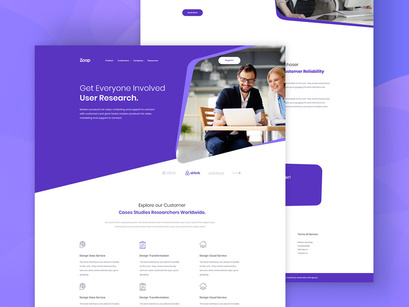 Zoop I Agency Landing Page