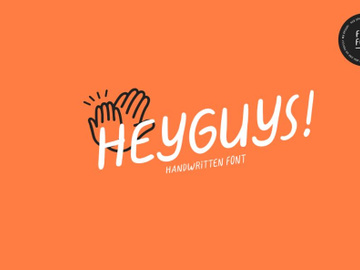 "HeyGuys!" Free Font preview picture
