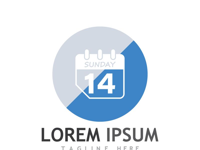 Calendar logo design.