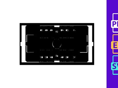 Black kitchen sink with white grid lines and measurements on a white background