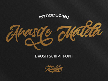 Anasite Malela - Bold Script Font preview picture