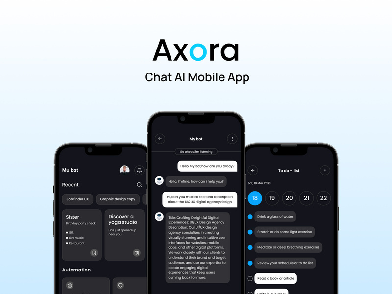 Axora - Chat AI Mobile App