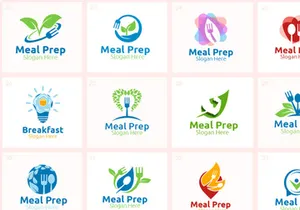 40 Meal Prep Logo Bundle
