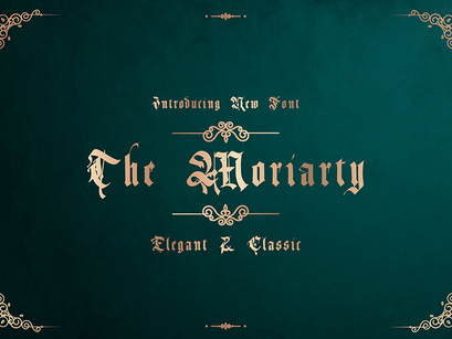The Moriarty - Elegant Classic Font