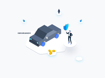 Car Insurance Isometric Graphic preview picture