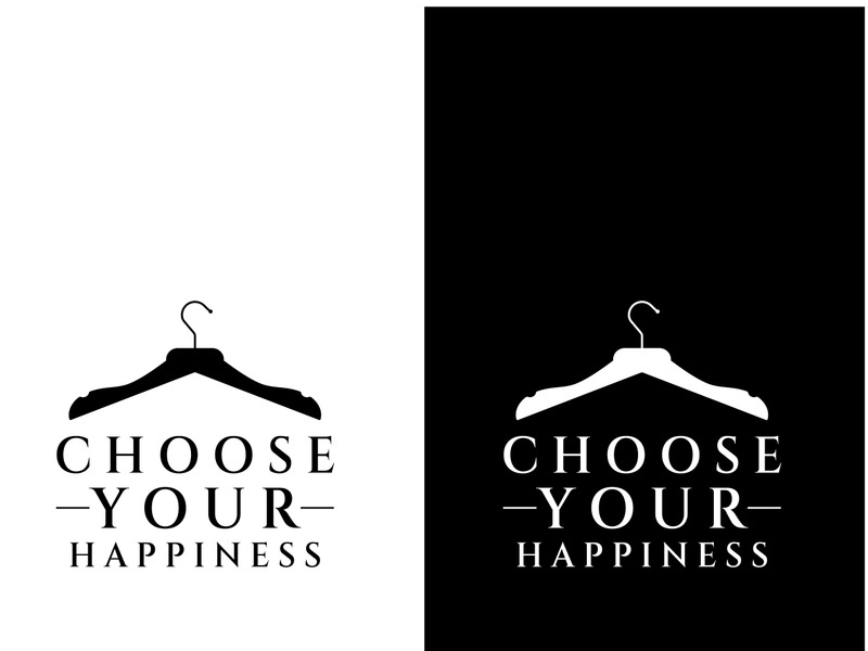 Simple clothes hanger logo details with creative design.for business, boutique, fashion, lifestyle, beauty, wardrobe, wedding dress, clothing store