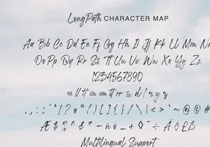Long Path - Brush Script Font