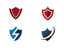 Shield logo template design. vector shield  icon