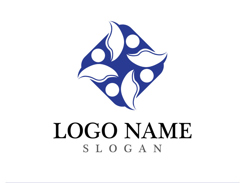 Community logo and symbol vector icon template