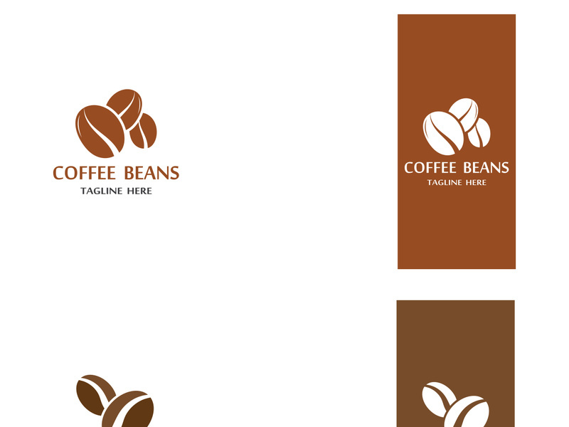 Premium coffee bean logo design.