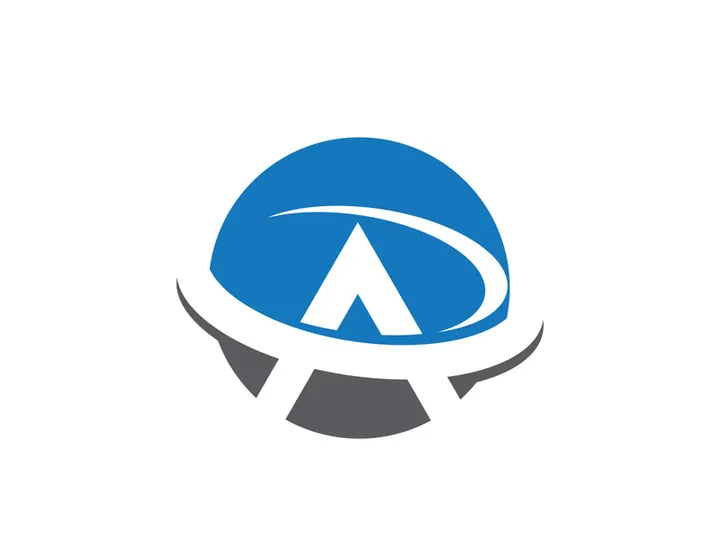 A Letter icon Logo illustration design
