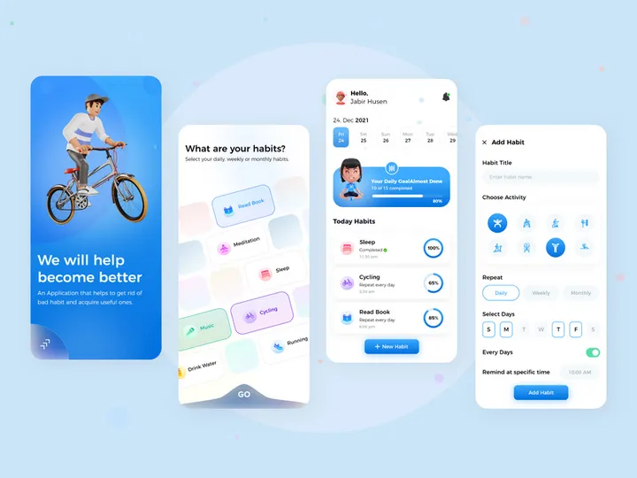 Habit Tracker App Design preview picture