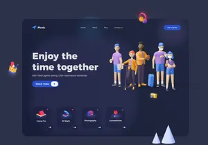 Picnic Landing Page Design