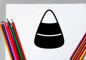 Stylized black and white handbag icon for fashion or shopping themes