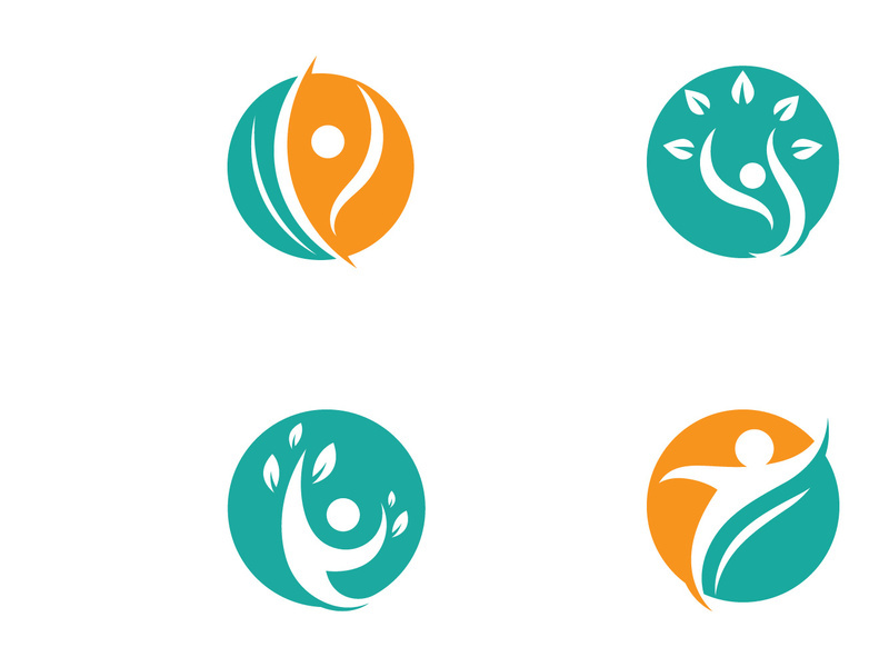 people Healthy Life icon Logo template