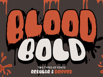 Blood Bold - Fun Halloween Two Fonts preview picture