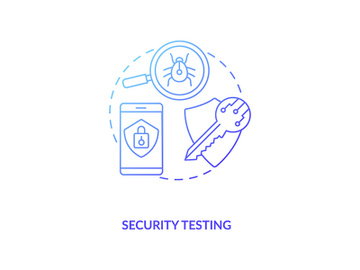 Security testing concept icon preview picture