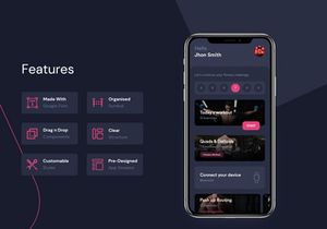 Fitness Workout App UI Kit