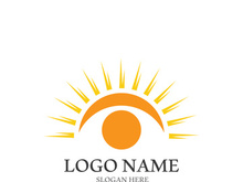 Sun vector illustration icon logo template design