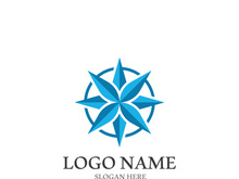 Compass logo template vector icon illustration design