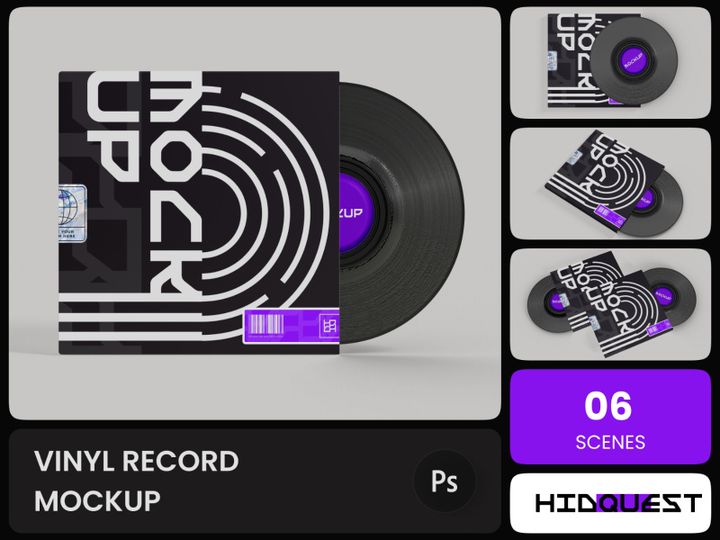 Vinyl Record Mockup