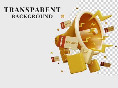 3D PNG Elements Sale Concepts