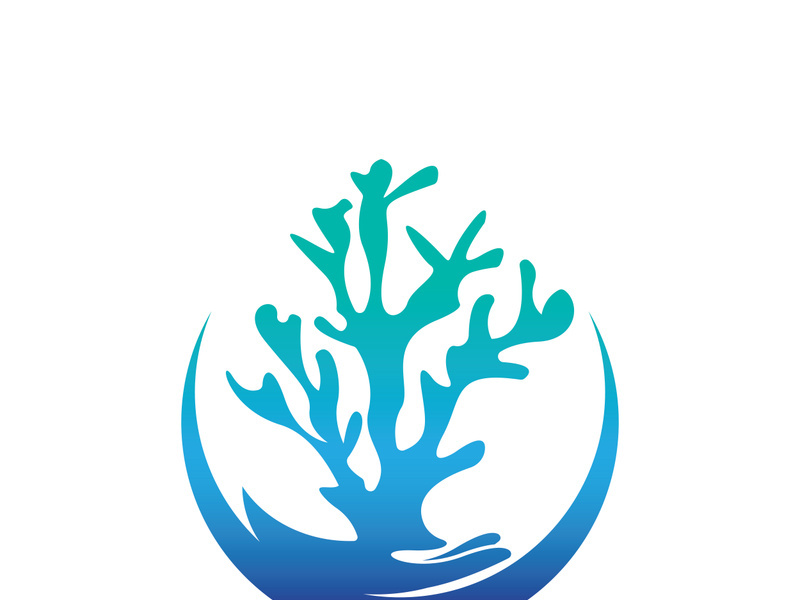 Corals icon logo design and symbol illustration vector