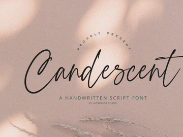 Candescent - Handwritten Font preview picture