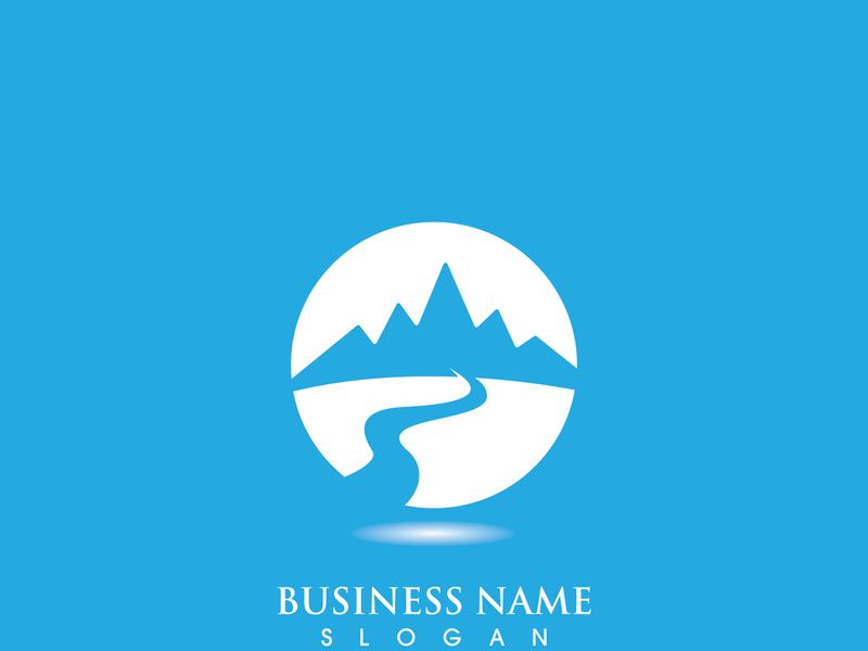 Mountain icon Logo Template Vector illustration design