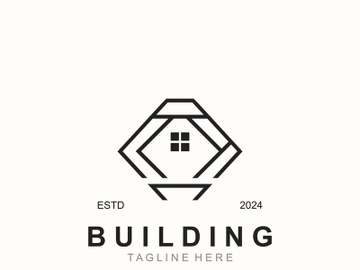 Building logo construction modern real estate symbol for architecture house and property design preview picture