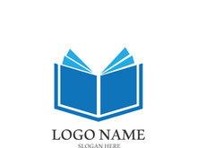 Digital book logo technology vector icon design
