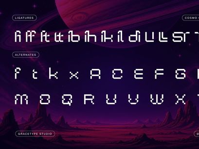 Cosmo Core | Pixelated Font