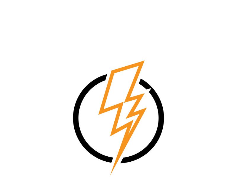 Lightning bolt flash thunderbolt icons vector