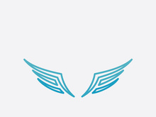 Falcon Wing  Vector Logo Icon Template