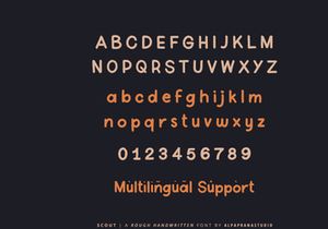 Scout - Rough Handwritten Font