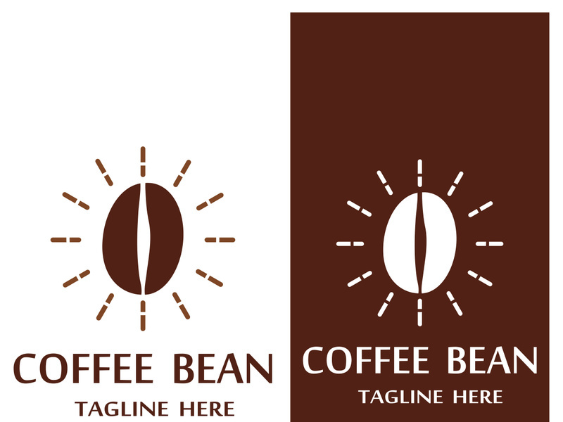 Premium coffee bean logo design.