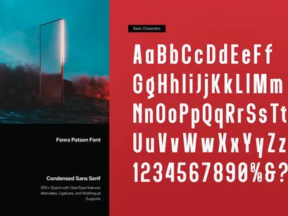 Fenra Patson | Condensed Sans Serif