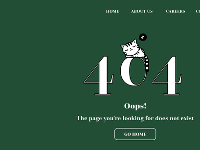 Error 404 Page