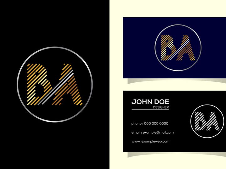 Initial Letter B A Logo Design Vector. Graphic Alphabet Symbol For Corporate Business Identity