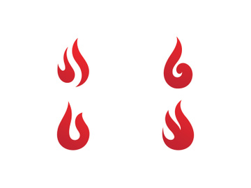 Fire Flame Logo design vector template preview picture