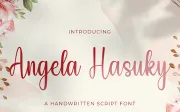 Angela Hasuky - Handwritten Font