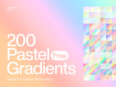 200 Free Pastel Photoshop Gradients