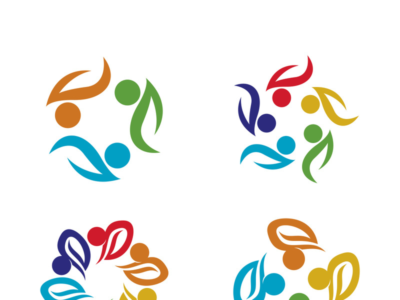 People icon work group vector illustration design