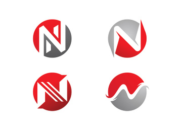 letter N logo business symbol vector template preview picture