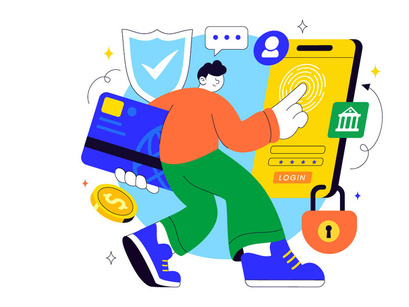 10 Digital Banking Security Illustration