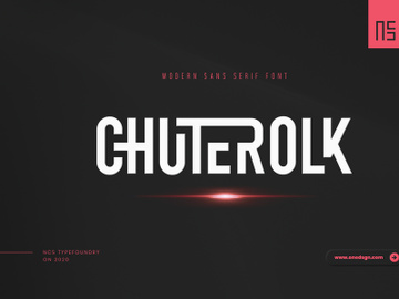 CHUTEROLK Ligature Display Font preview picture