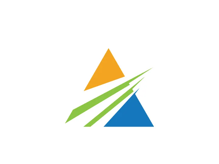 A Letter icon Template illustration design