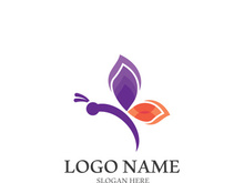 Butterfly logo icon vector design illustration