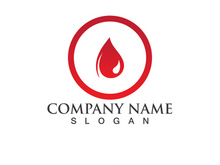 Blood drop donor vector icon