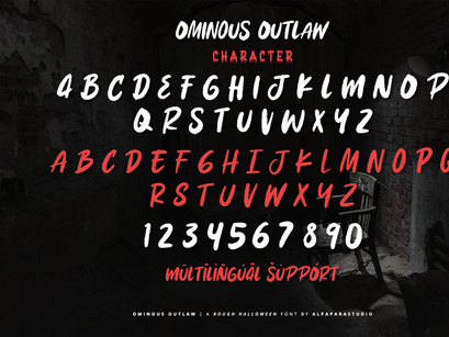 Ominous Outlaw - Rough Display Font
